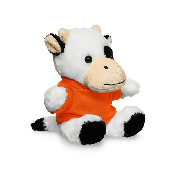 7" Plush Cow With T-Shirt