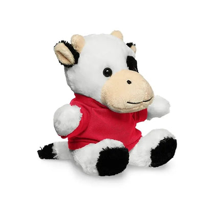 7" Plush Cow With T-Shirt