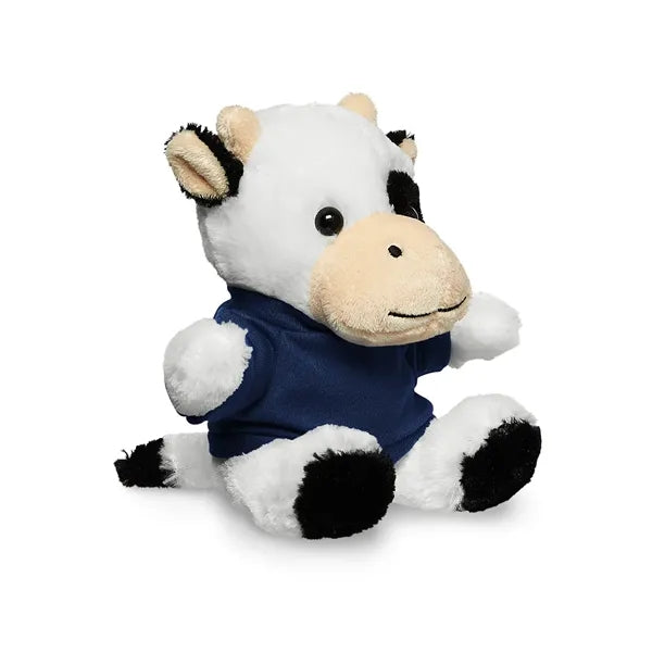 7" Plush Cow With T-Shirt