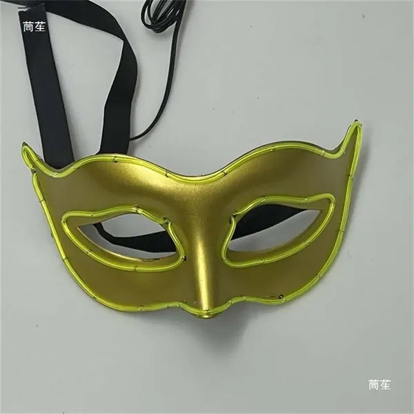 Cold light luminous half face ball masks makeup party