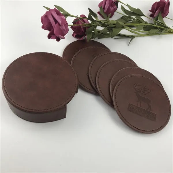 PU Coaster set of 6pcs
