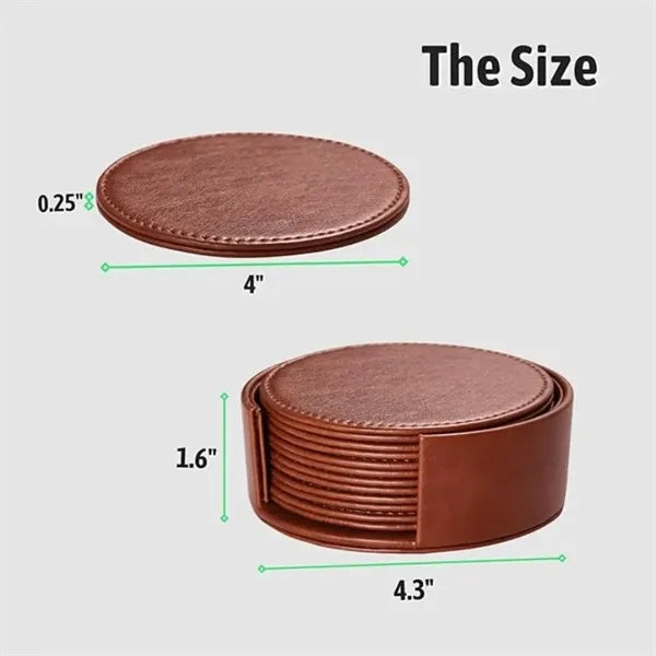 PU Coaster set of 6pcs
