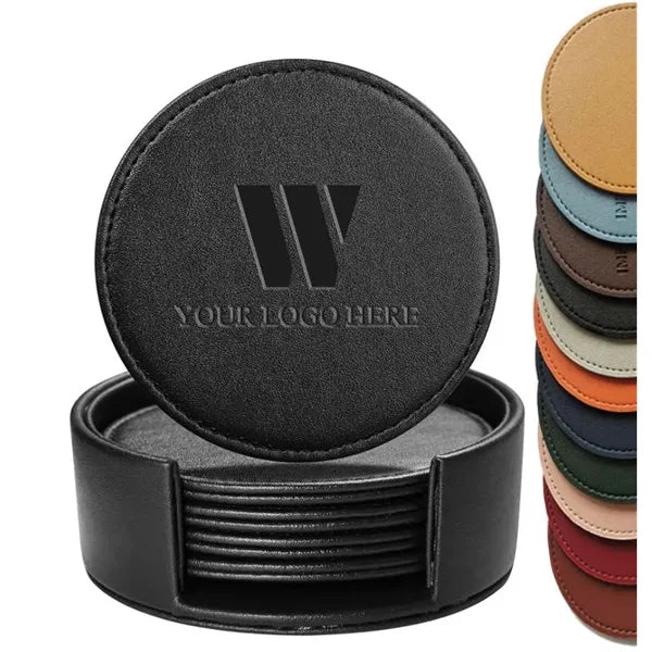 PU Coaster set of 6pcs