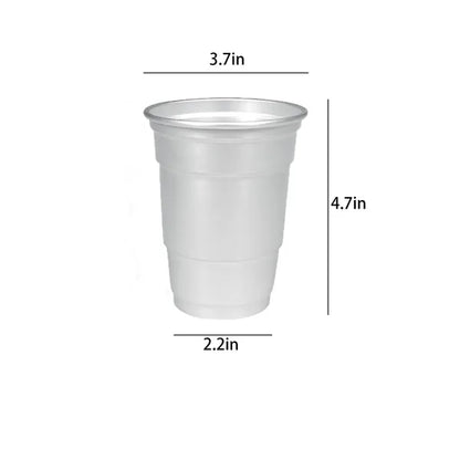 16oz. Recyclable Aluminum Beer Cups for Parties and Outdoors
