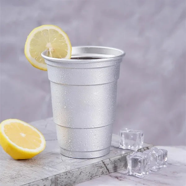 16oz. Recyclable Aluminum Beer Cups for Parties and Outdoors