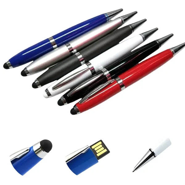 3-in-1 Touchscreen Stylus USB Flash Drive 16GB Memory