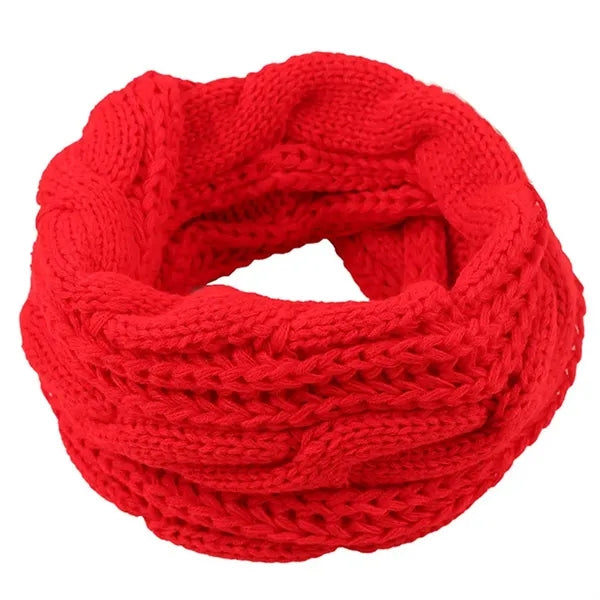 Thick Ribbed Knit Scarf