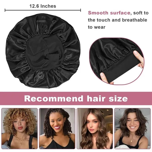 Satin Bonnet Hair Cap 12.6"