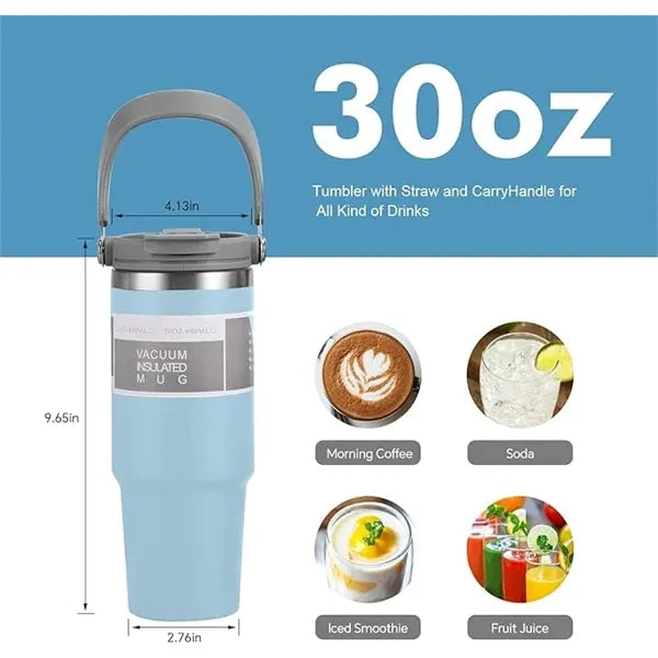 30 OZ Tumbler With Flip Straw