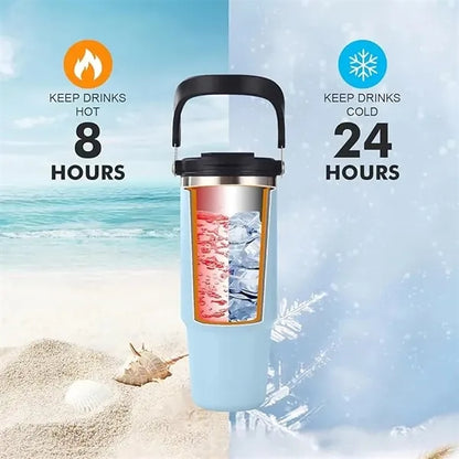 30 OZ Tumbler With Flip Straw