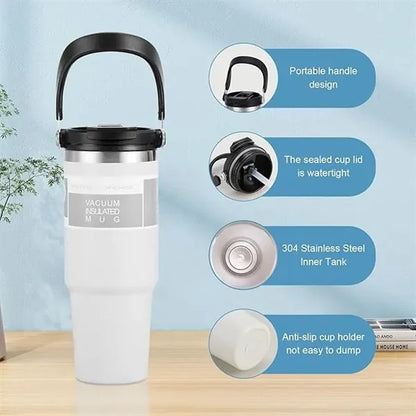 30 OZ Tumbler With Flip Straw