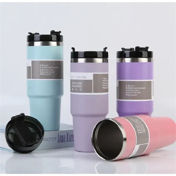 30oz Vacuum Insulated Tumbler with Straw