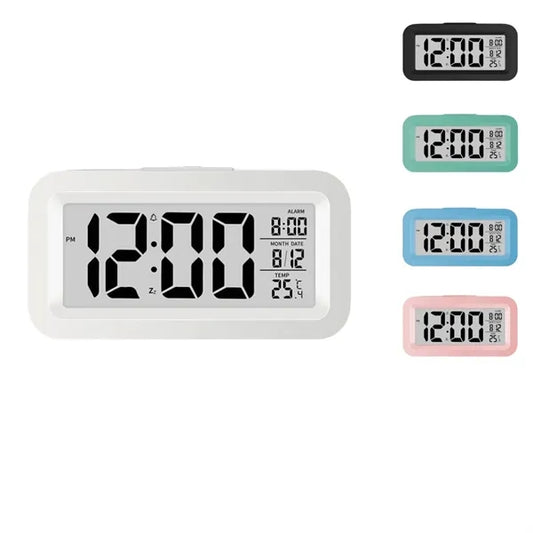 LED Display Digital Alarm Clock Battery Operated