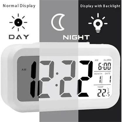 LED Display Digital Alarm Clock Battery Operated