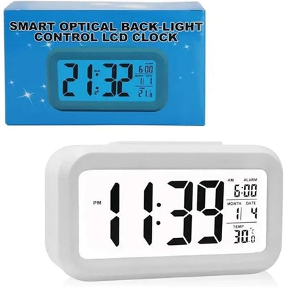 LED Display Digital Alarm Clock Battery Operated