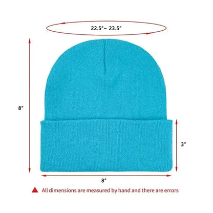 Knit Beanie Cap with Cuff/ Knitting Hats