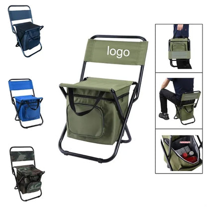 Folding Chair With Cooler Bag