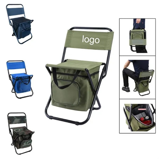 Folding Chair With Cooler Bag