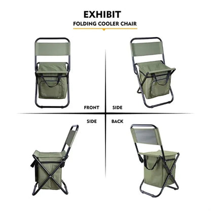 Folding Chair With Cooler Bag