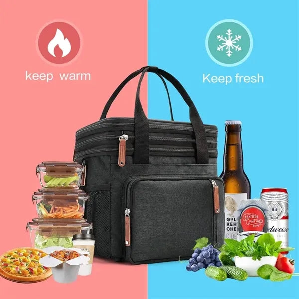 Expandable Insulated Large Lunch Bag