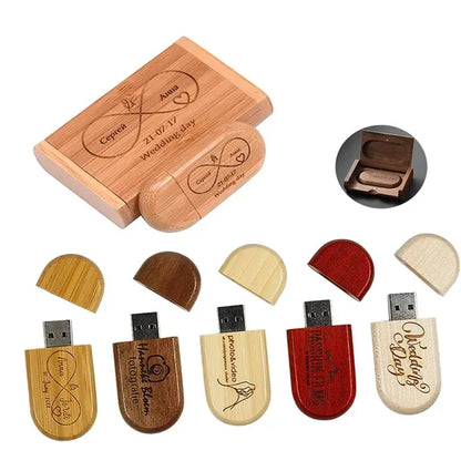16 GB USB Flash Drives with Finely Wooden Gift Box