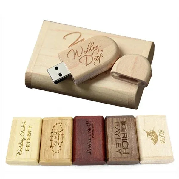 16 GB USB Flash Drives with Finely Wooden Gift Box