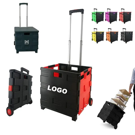 Large Collapsible Mobile Cart with Lid