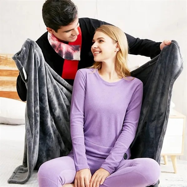 Wearable USB Electric Heated Throw Blanket