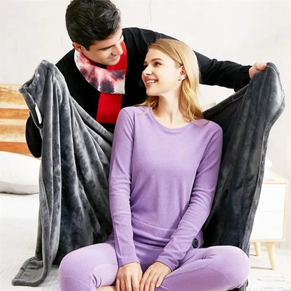 Wearable USB Electric Heated Throw Blanket
