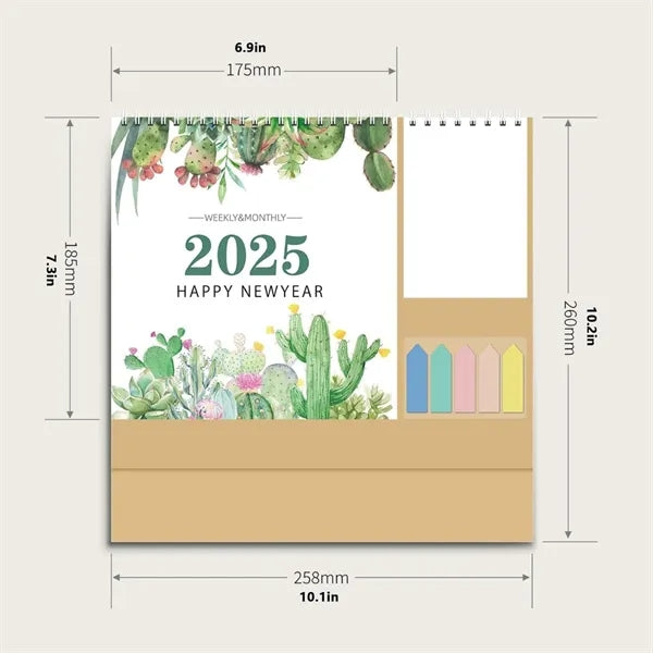 2025 New Year Flip Desk Calendar