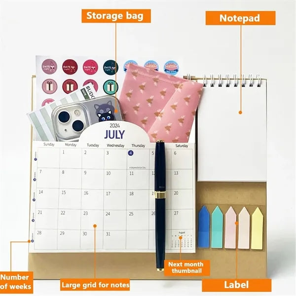 2025 New Year Flip Desk Calendar