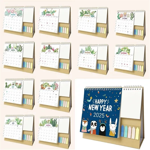 2025 New Year Flip Desk Calendar