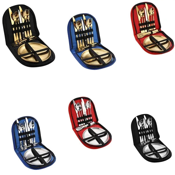 10 Piece Camping Silverware Kit