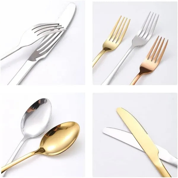 10 Piece Camping Silverware Kit