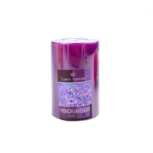scented cylindrical wax smokeless aromatherapy candles