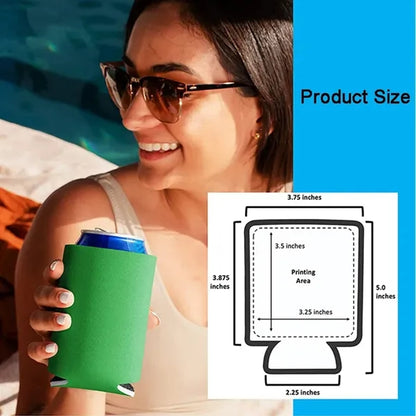 Neoprene Beer Can Cooler 12 oz Collapsible Foam Sleeve