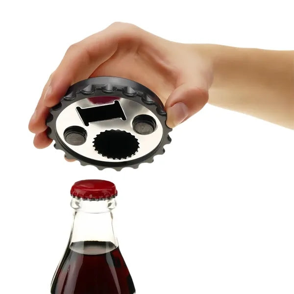 Magnetic Fridge Sticker Beer Cap Shape Bottle Opener