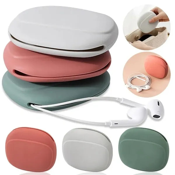 Silicone Earphone Cable Storage Box
