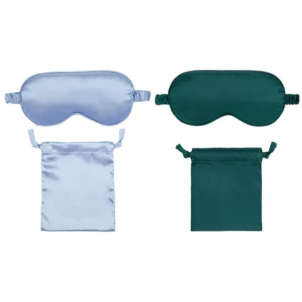 Light-Blocking Silk Mask Sets with Organized Pouch