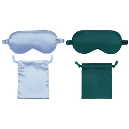 Light-Blocking Silk Mask Sets with Organized Pouch
