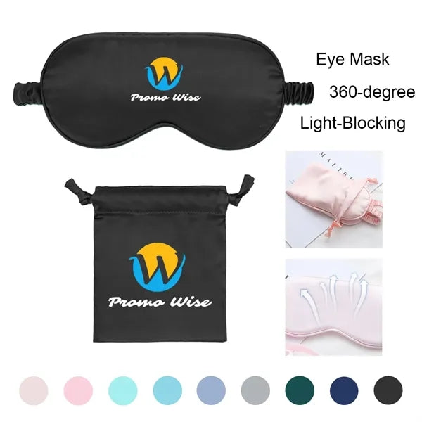 Light-Blocking Silk Mask Sets with Organized Pouch