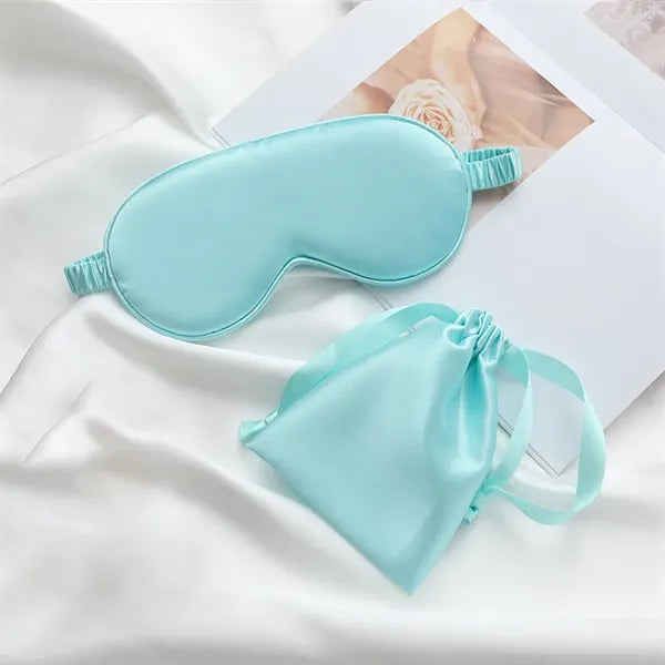 Light-Blocking Silk Mask Sets with Organized Pouch