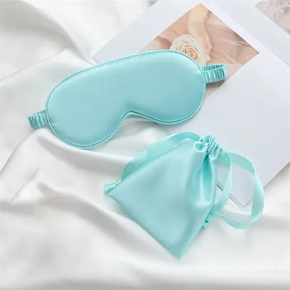 Light-Blocking Silk Mask Sets with Organized Pouch
