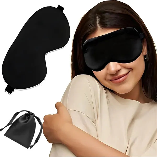 Light-Blocking Silk Mask Sets with Organized Pouch