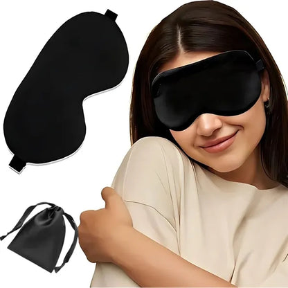 Light-Blocking Silk Mask Sets with Organized Pouch