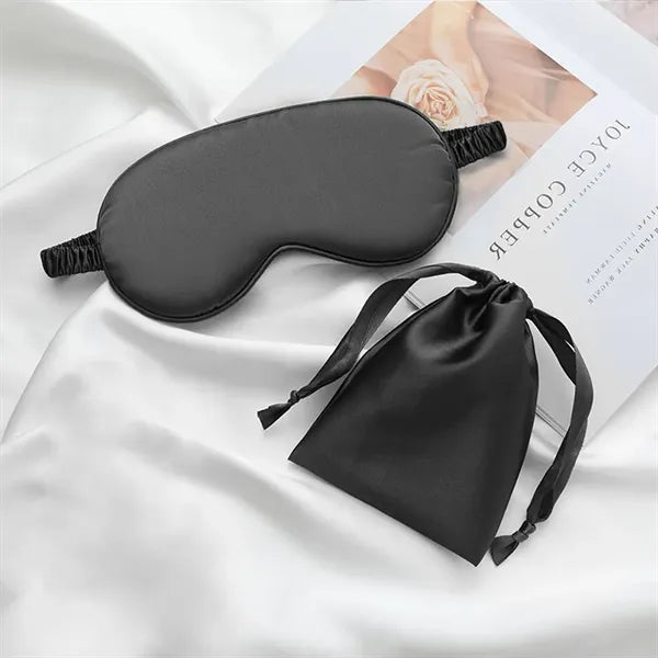 Light-Blocking Silk Mask Sets with Organized Pouch