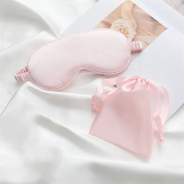 Light-Blocking Silk Mask Sets with Organized Pouch