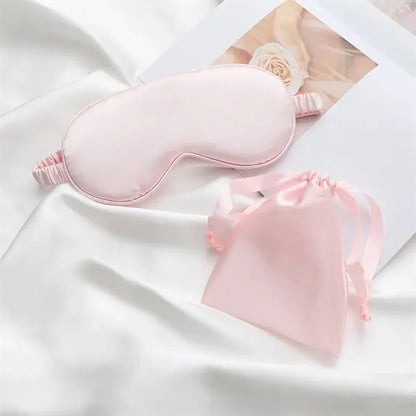 Light-Blocking Silk Mask Sets with Organized Pouch