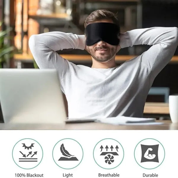 Light-Blocking Silk Mask Sets with Organized Pouch