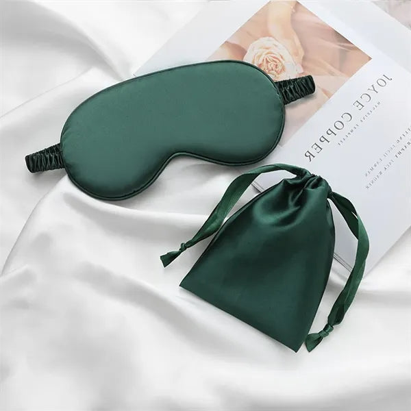 Light-Blocking Silk Mask Sets with Organized Pouch